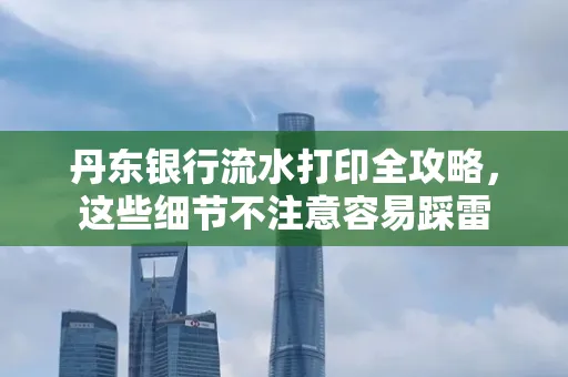 丹东银行流水打印全攻略，这些细节不注意容易踩雷