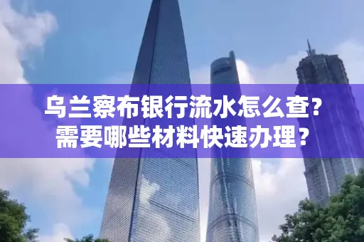 乌兰察布银行流水怎么查？需要哪些材料快速办理？
