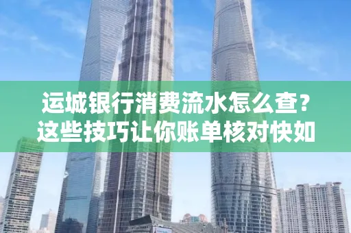 运城银行消费流水怎么查？这些技巧让你账单核对快如闪电