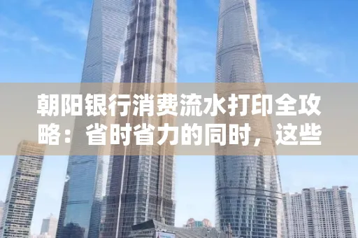 朝阳银行消费流水打印全攻略：省时省力的同时，这些坑别踩！