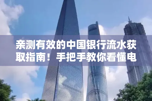 亲测有效的中国银行流水获取指南！手把手教你看懂电子账单查询